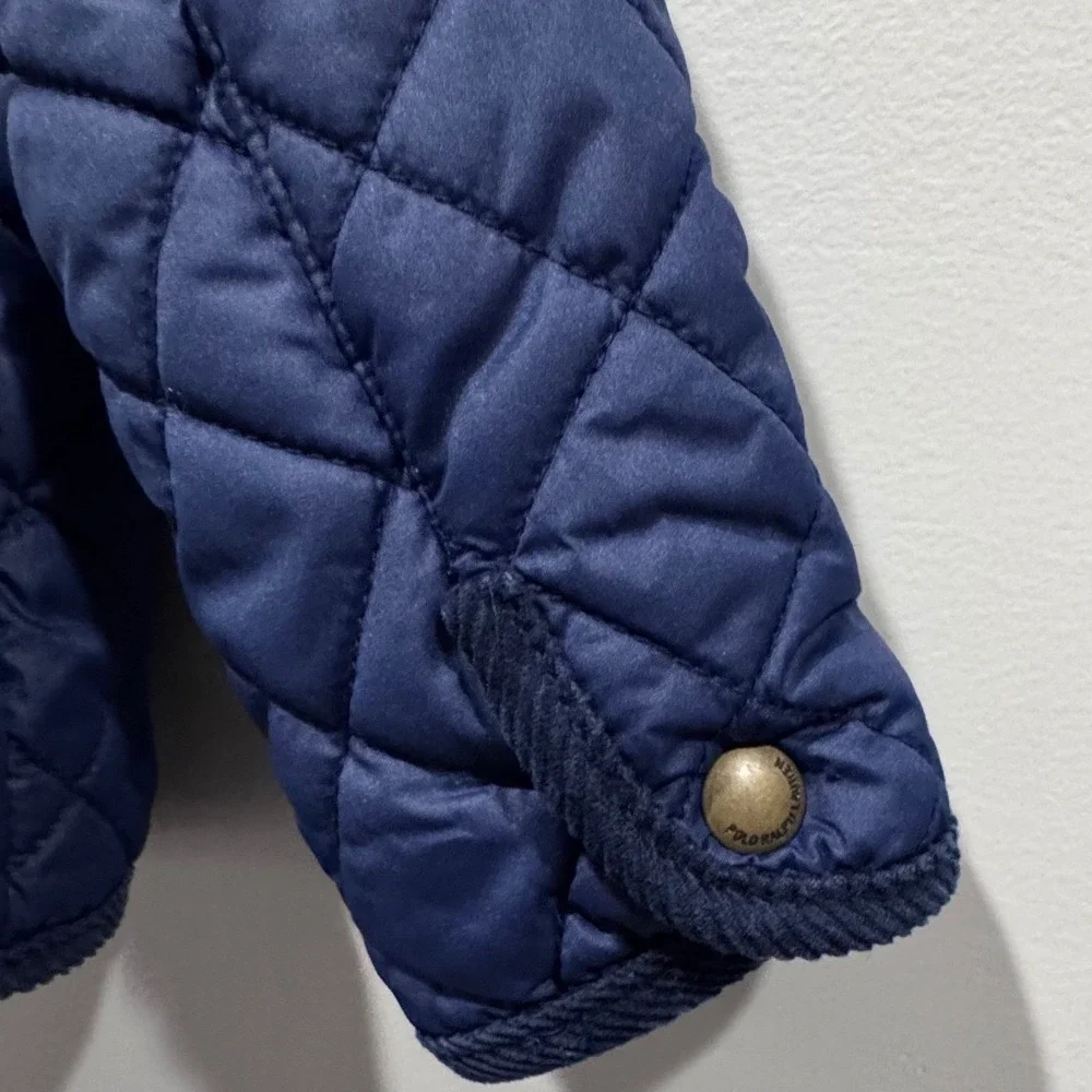Polo by Ralph Lauren Navy Quilted Kids Jacket with White Logo